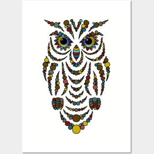 Jewel Owl Posters and Art